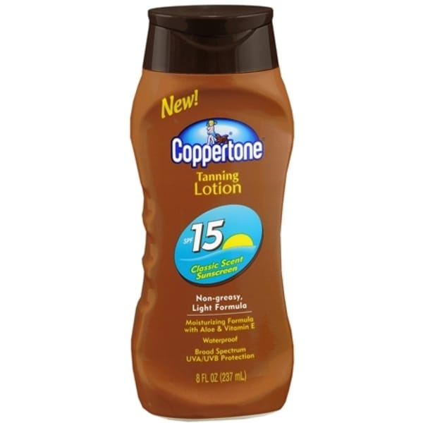 Coppertone 8ounce Tanning Lotion SPF 15 18606106