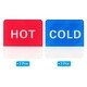 Self Stick Hot Cold Water Label Acrylic Waterproof Adhesive Sticker Signs For Faucet Sinks