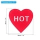 Self Stick Hot Cold Water Label Acrylic Heart Shape Sticker Marker Red Blue Bed Bath