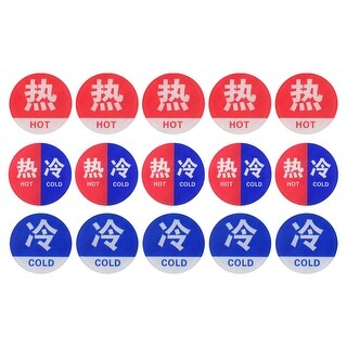 Hot Cold Water Label Pack Acrylic Sign Red Blue White Bed Bath Beyond