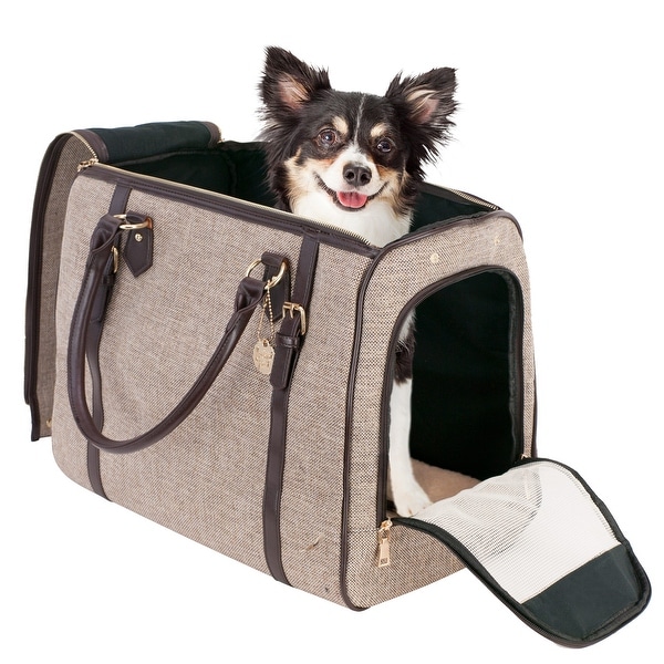 Frontpet Luxury Pet Carrier. High End Sleek Dog and Cat Hand Bag Free