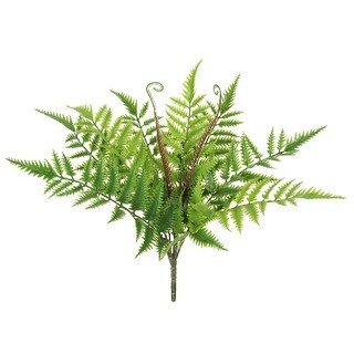 Artificial Boston Fern Leaf Stem Plant Greenery Foliage Bush 14in 14