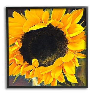 Stupell Bold Yellow Summertime Sunflower Close Up Blossom Framed Wall