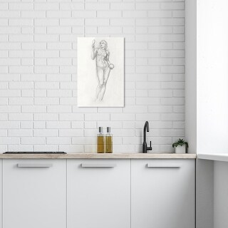 Wynwood Studio Canvas Classic And Figurative Nude Female Figure Black And Wall Art Canvas Print