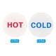 Self Stick Hot Cold Water Label Acrylic Waterproof Stickers Signs For Faucets Sink White Red
