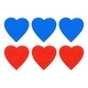 Self Stick Hot And Cold Water Label Heart Shape Signs Red Blue Bed Bath Beyond