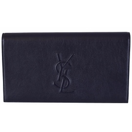 Yves Saint Laurent 203855 Large Black Patent Leather Clutch ...  