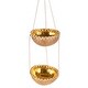 Novica Handmade Natural Prosperity Coconut Shell Hanging Planter Bed