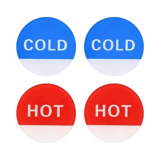 Self Stick Hot Cold Water Label Round Shape Signs Red Blue Bed Bath Beyond 39075138