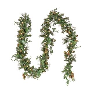 National Tree Company 9 Ft Pre Lit Artificial North Conway Garland 9