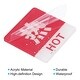 Hot Cold Water Label Pairs Acrylic Square Sign Red Blue White Bed Bath Beyond