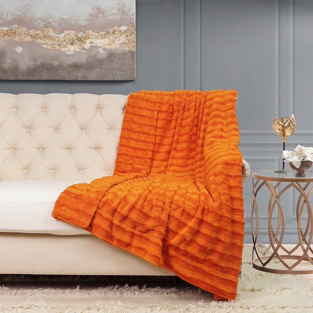 Derby Double Sided Fauxfur Throw