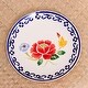 Novica Handmade Poppy Garden In Blue Ceramic Dinner Plate Bed Bath