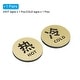 Self Stick Hot Cold Water Label Acrylic Round Shape Signs Gold Bed Bath Beyond