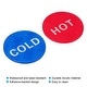 Self Stick Hot Cold Water Label Acrylic Waterproof Adhesive Sticker Signs For Faucet Sink Red