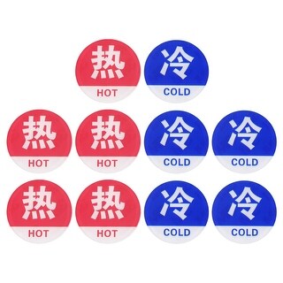 Hot Cold Water Label Pairs Acrylic Sign Red Blue White Bed Bath Beyond