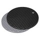 Silicone Trivet Mats Pcs Round Hot Pan Pads Drying Mat Light Gray Black Light Gray Black