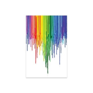 Rainbow Gay Pride Print On Acrylic Glass By Notsniw Art Bed Bath Beyond