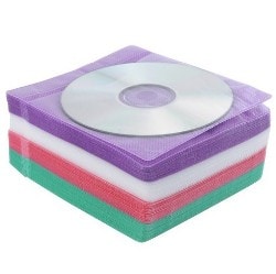 100 piece Assorted Color CD/ DVD Sleeve  