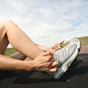 Walking shoes and running