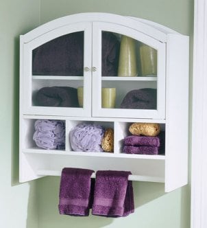 Bathroom on Top 10 Stylish Bathroom Storage Ideas   Overstock Com