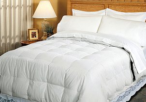 Down bedding is easy to care for