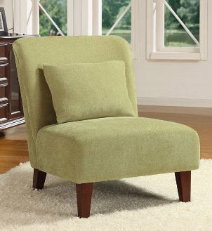green accent chairs on Celery Green Accent Chair