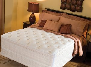 A plush pillow-top mattress