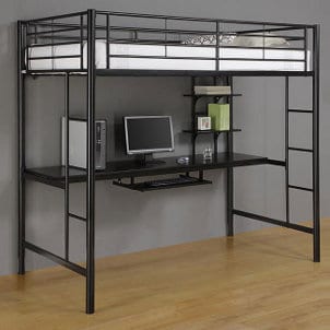 Twin Loft Bed with Desk