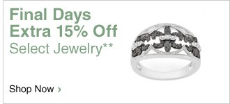 Final Days Extra 15% Off Select Jewelry** - Shop Now