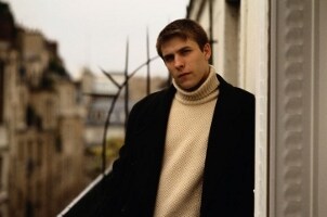 Stylish man wearing men's winter apparel