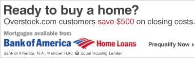 Ready to buy a home? Overstock.com customers save $500 on closing costs.