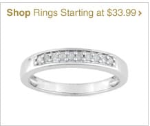 Shop Rings Starting at $33.99