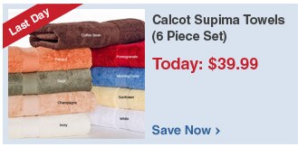 Calcot Supima Towels (6 Piece Set) - Save Now