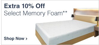 Extra 10% Off Memory Foam** - Shop Now