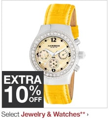 Extra 10% off Select Jewelry & Watches**