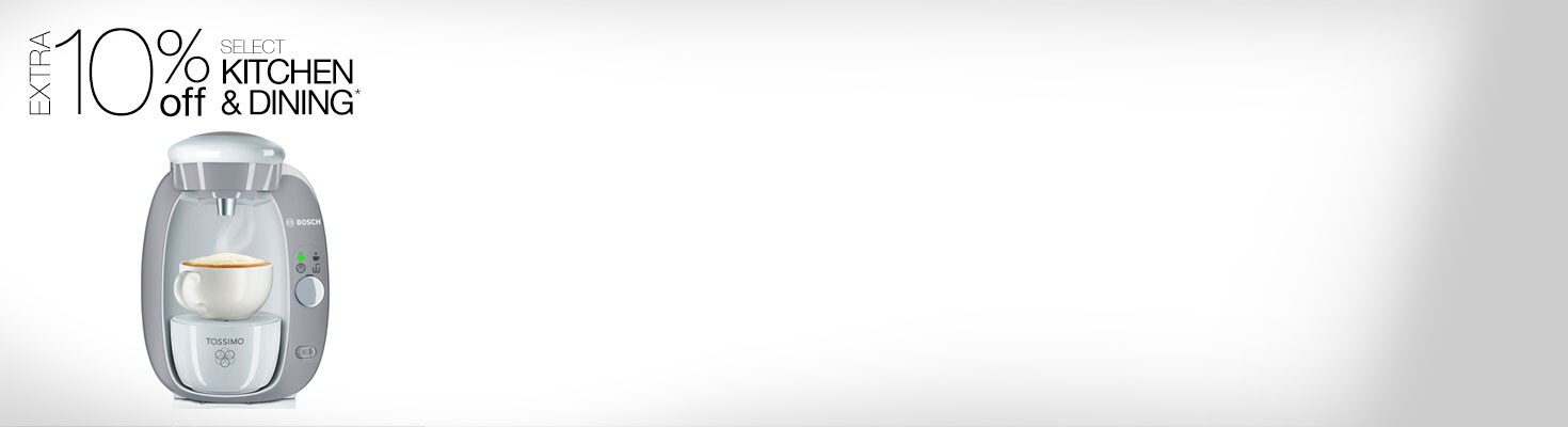 Extra 10% off Select Kitchen & Dining*