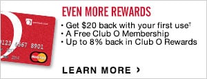 Club O Rewards MasterCard