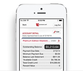 iPhone showing the app