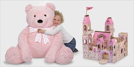 melissa and doug pink teddy bear