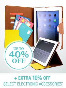 Up to 40% off + Extra 10% off Electronics Accessories*