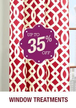 Up to 35% off Window Treatments