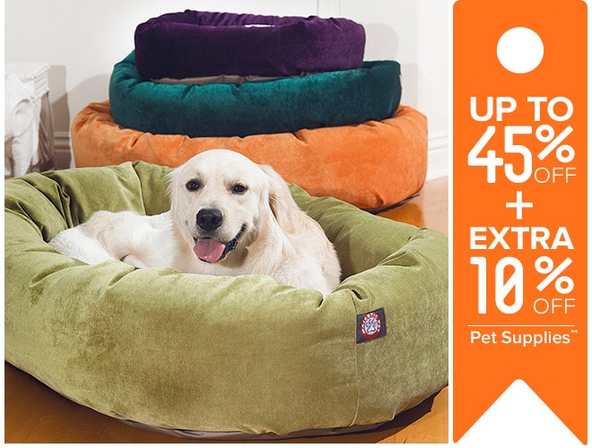 Up to 45% off + Extra 10% off Pet Supplies**