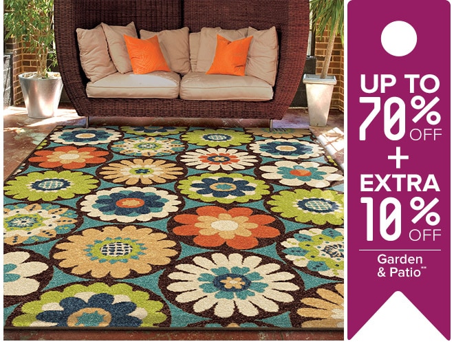 Up to 70% off + Extra 10% off Garden & Patio**