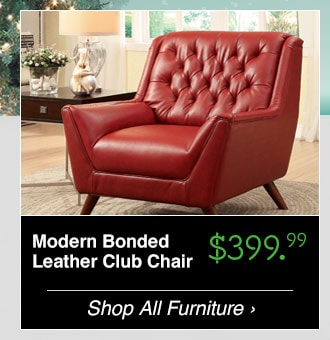 Modern Bonded Leather Club Chair - $399.99 - Shop All Furniture