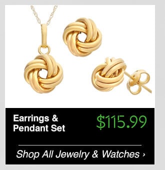 Earrings and Pendant Set - $115.99 - Shop All Jewelry & Watches