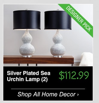 Silver Plated Sea Urchin Lamp (2) - $112.99 - Shop All Home Decor