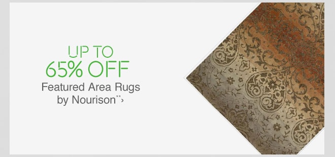 Up to 65% off Featured Area Rugs by Nourison**