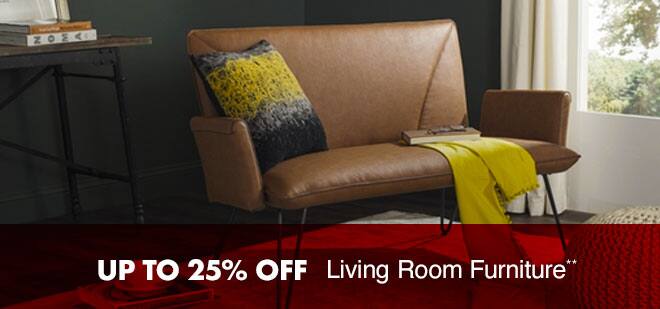 Up to 25% off Living Room Furniture**