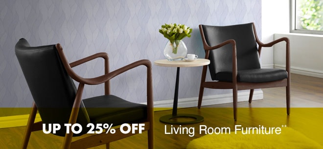 Up to 25% off Living Room Furniture**